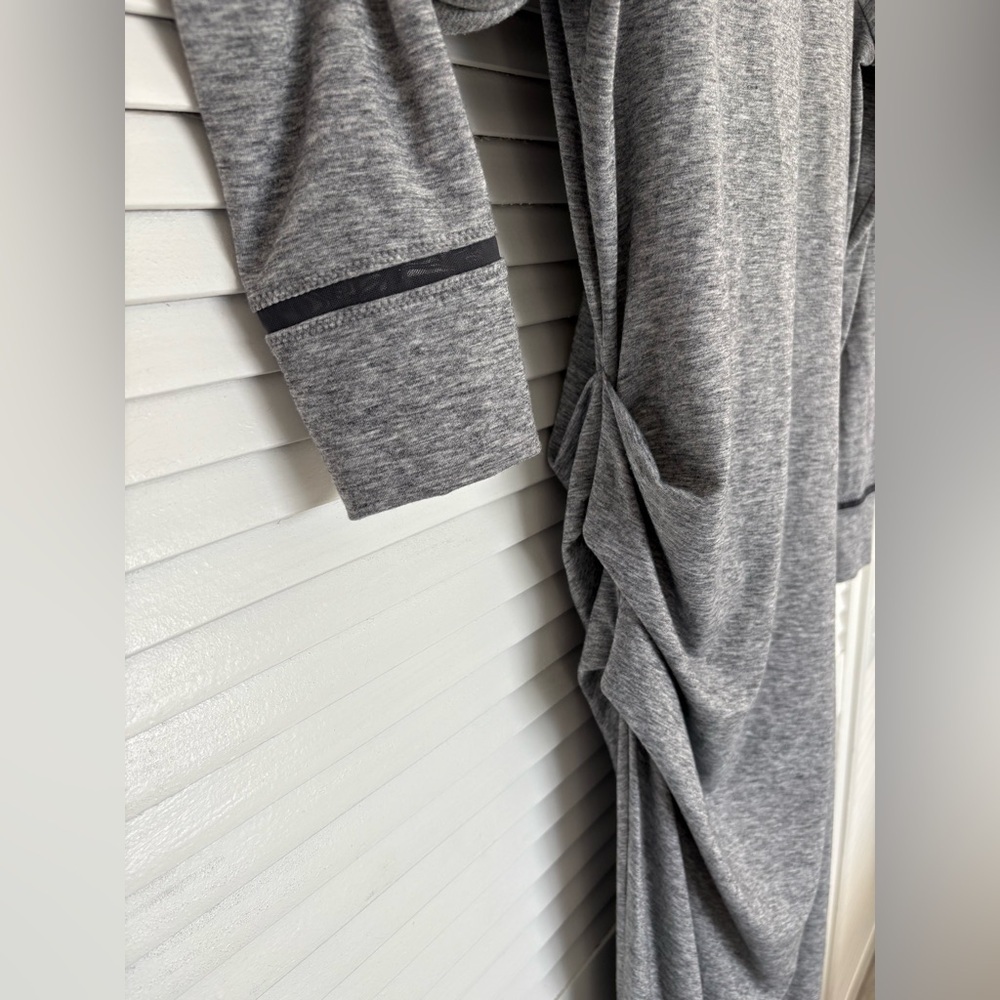 Athleta Weekday Industry Turtleneck Midi Active Dress | Light Gray | Size M - Picture 9 of 16